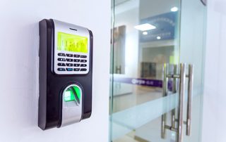 Picture of access control system on wall